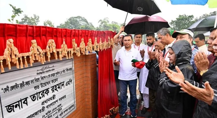 ফেনীতে ১,৫৪২ কোটি টাকার বন্যা নিয়ন্ত্রণ, নিষ্কাশন ও সেচ প্রকল্প উদ্বোধন প্রধানমন্ত্রীর
